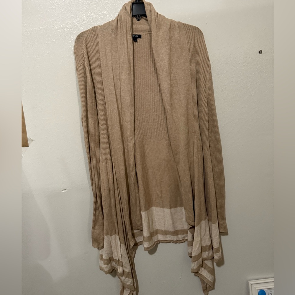 Apt. 9 Tan and Cream Women's Cardigan
